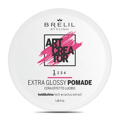 Brelil Art Creator Extra Glossy Pomádé  Könnyed tartást biztosító fényes wax